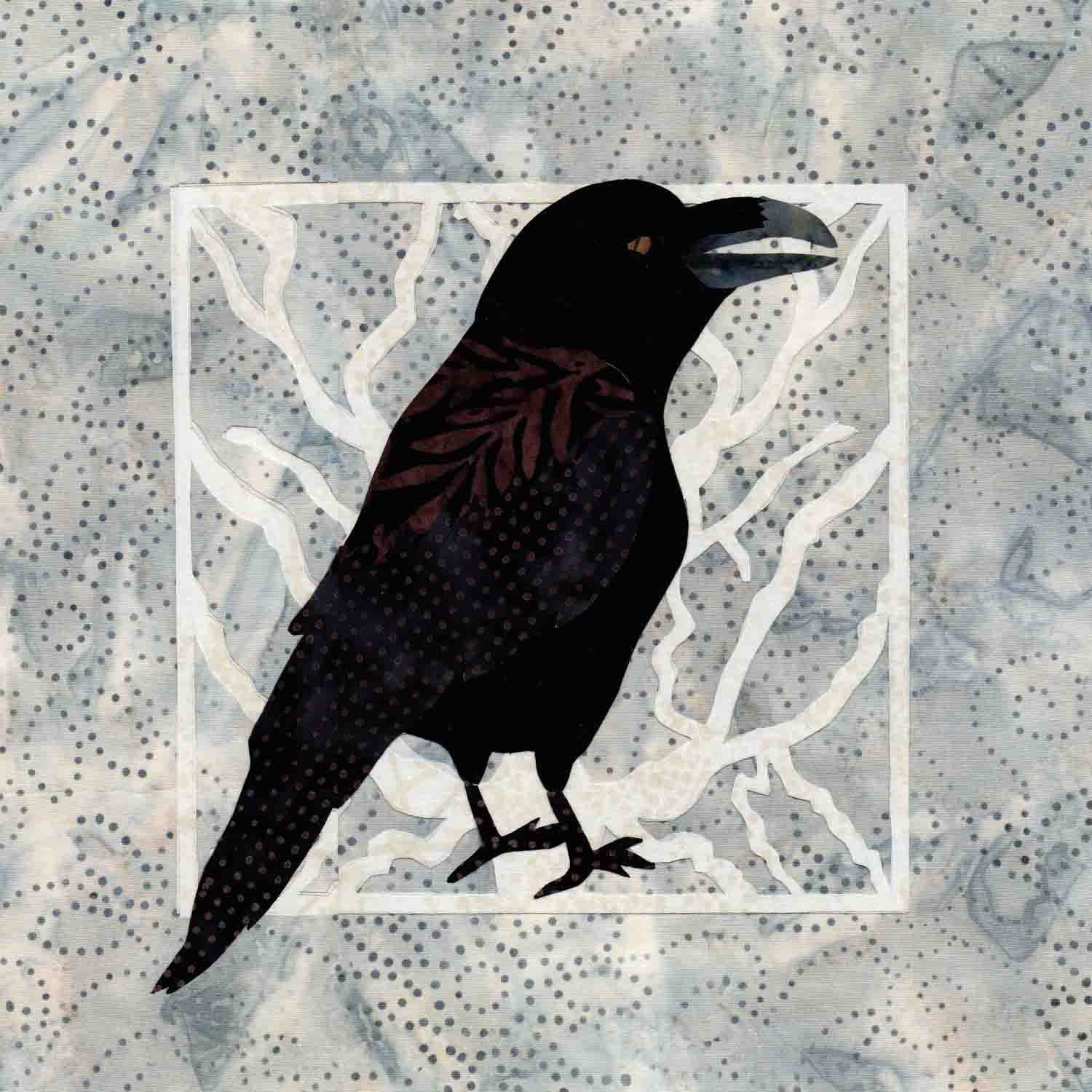 Raven of the Wood Quilt Pattern Download - Raspberry Lane Crafts
