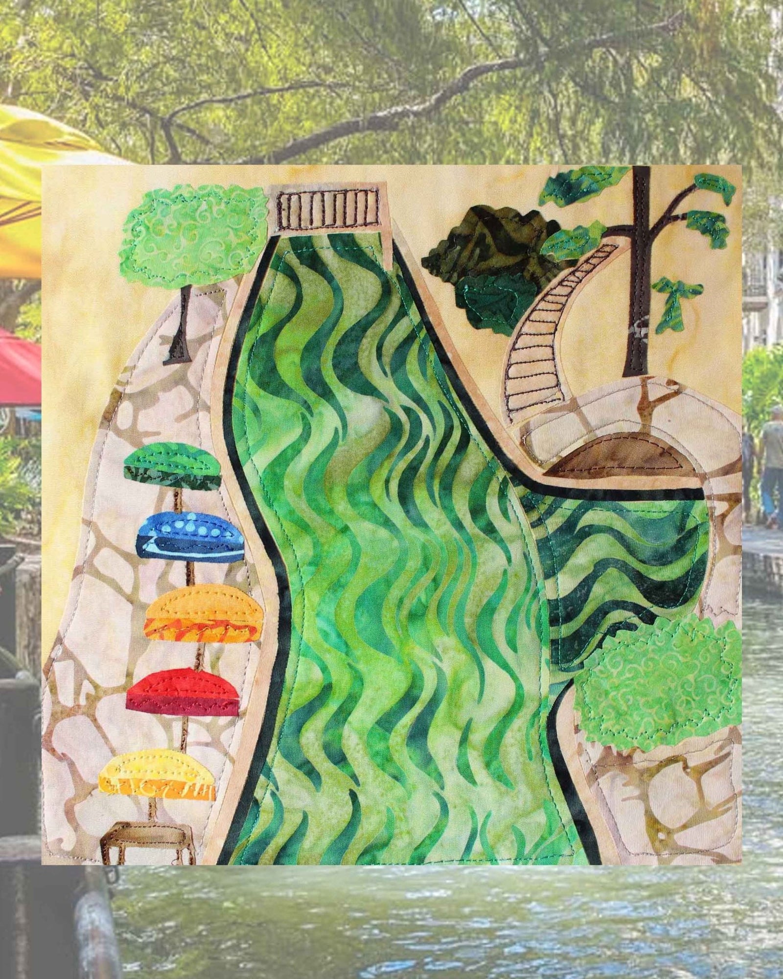 San Antonio Riverwalk Quilt Pattern Download - Raspberry Lane Crafts
