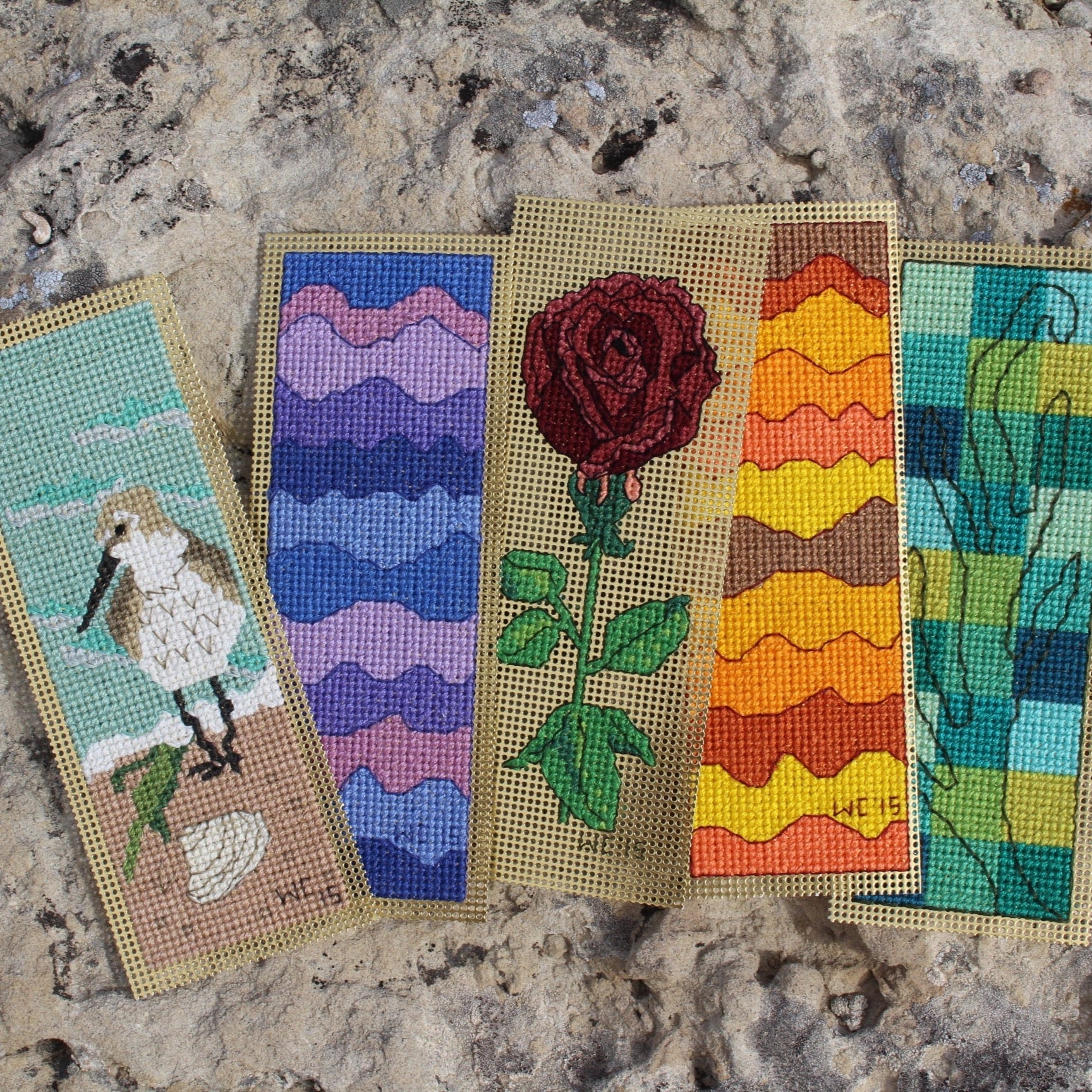 Sea to Garden Bookmarks Cross Stitch Pattern Download - Raspberry Lane Crafts