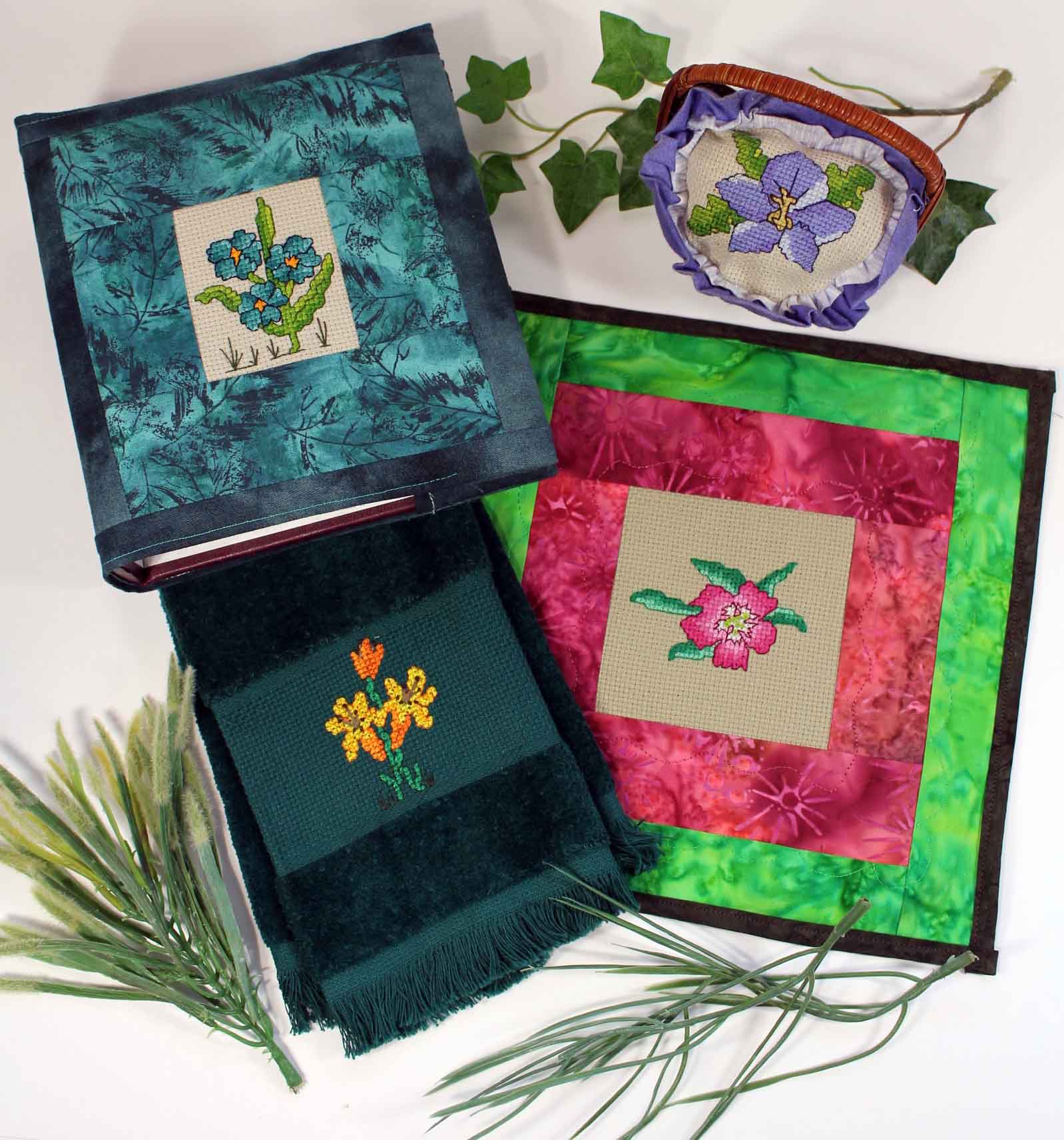 Simple Flowers Cross Stitch Collection Download - Raspberry Lane Crafts