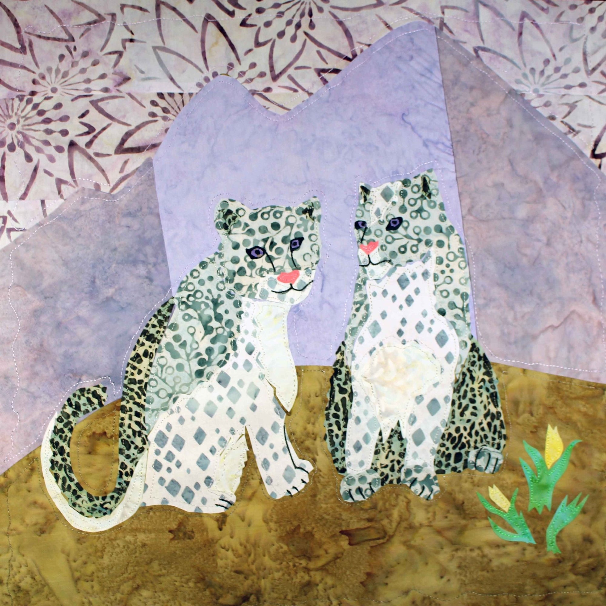 Snow Leopard Quilt Pattern Download - Raspberry Lane Crafts