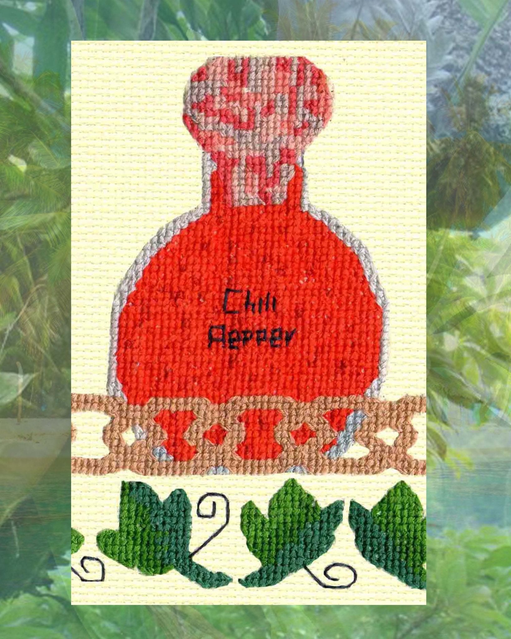 Spices and Leaves Cross Stitch Pattern Download - Raspberry Lane Crafts