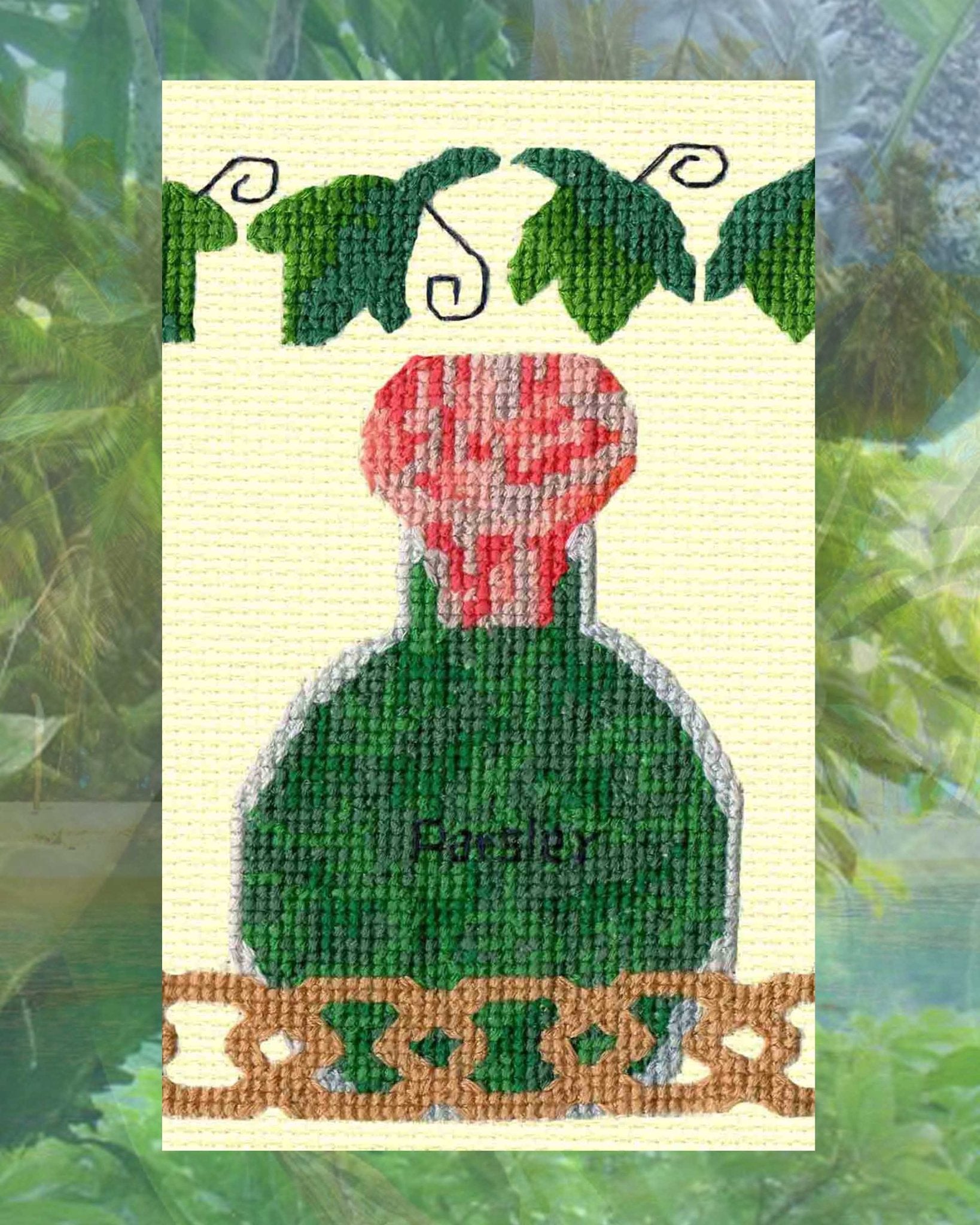 Spices and Leaves Cross Stitch Pattern Download - Raspberry Lane Crafts