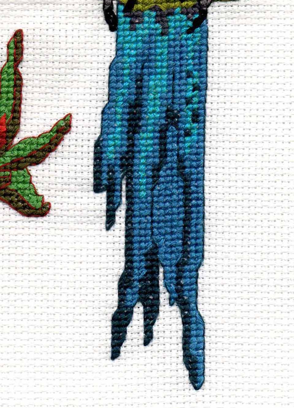 Spix's Macaw Cross Stitch Pattern Download - Raspberry Lane Crafts