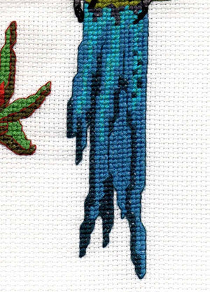 Spix's Macaw Cross Stitch Pattern Download - Raspberry Lane Crafts