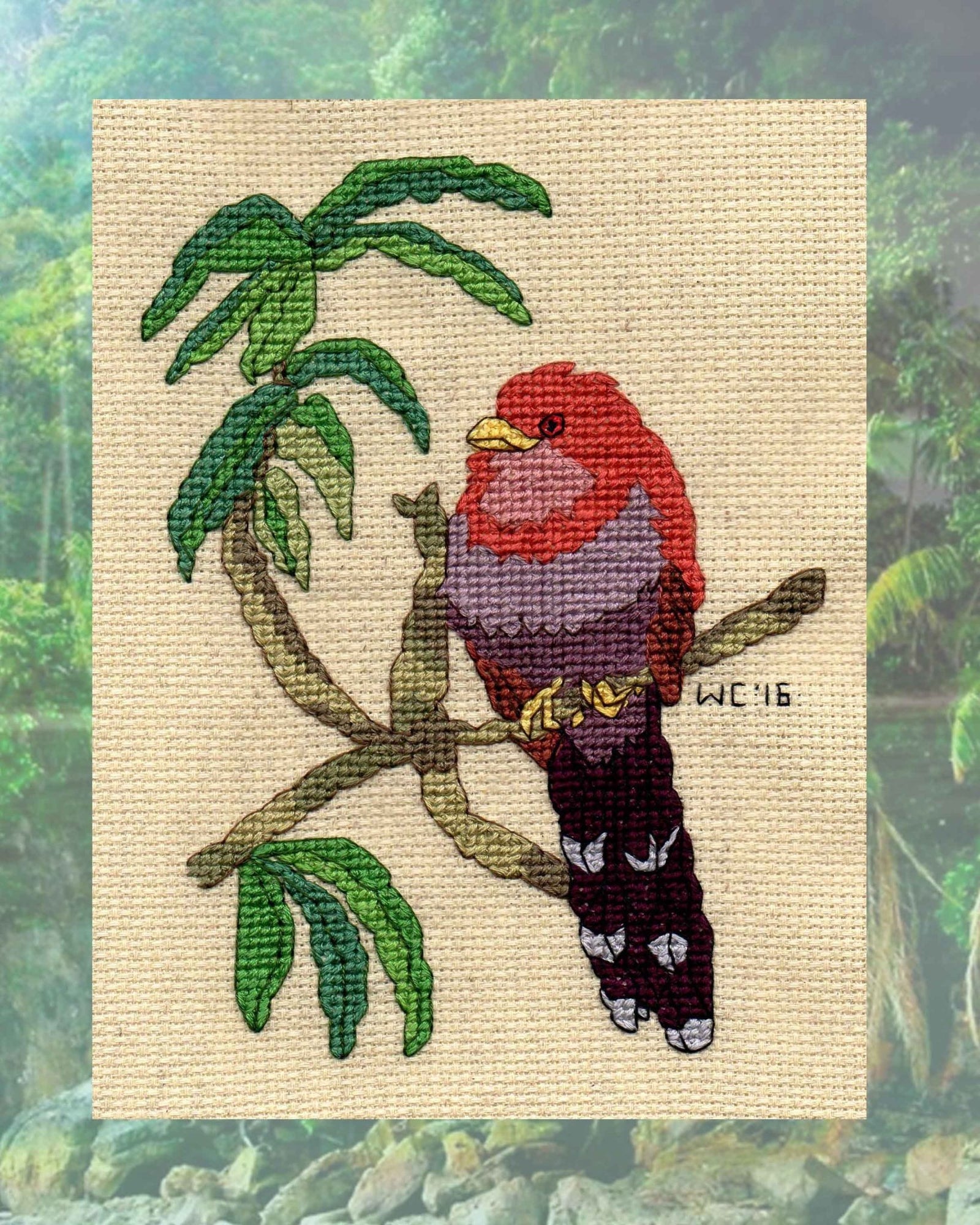 Squirrel Cuckoo Cross Stitch Pattern Download - Raspberry Lane Crafts