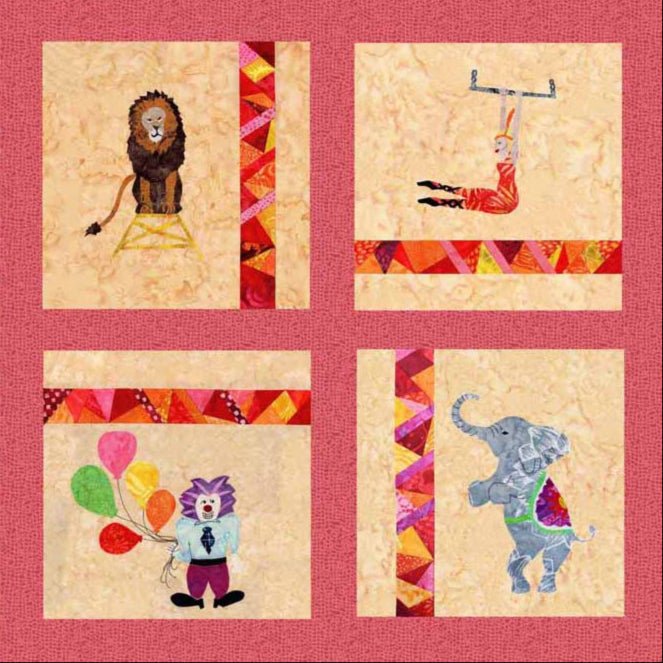 Stained Glass Circus Quilt Book Download - Raspberry Lane Crafts