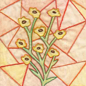 Stained Glass Flowers Embroidery Pattern Download - Raspberry Lane Crafts
