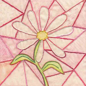 Stained Glass Flowers Embroidery Pattern Download - Raspberry Lane Crafts