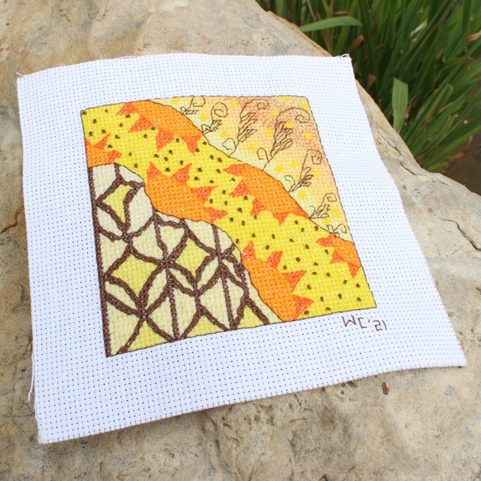 Sunburst Cross Stitch Pattern Download - Raspberry Lane Crafts