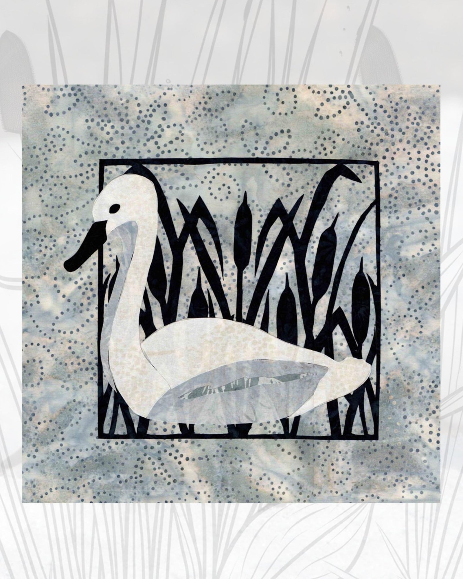 Swan in the Reeds Quilt Pattern Download - Raspberry Lane Crafts