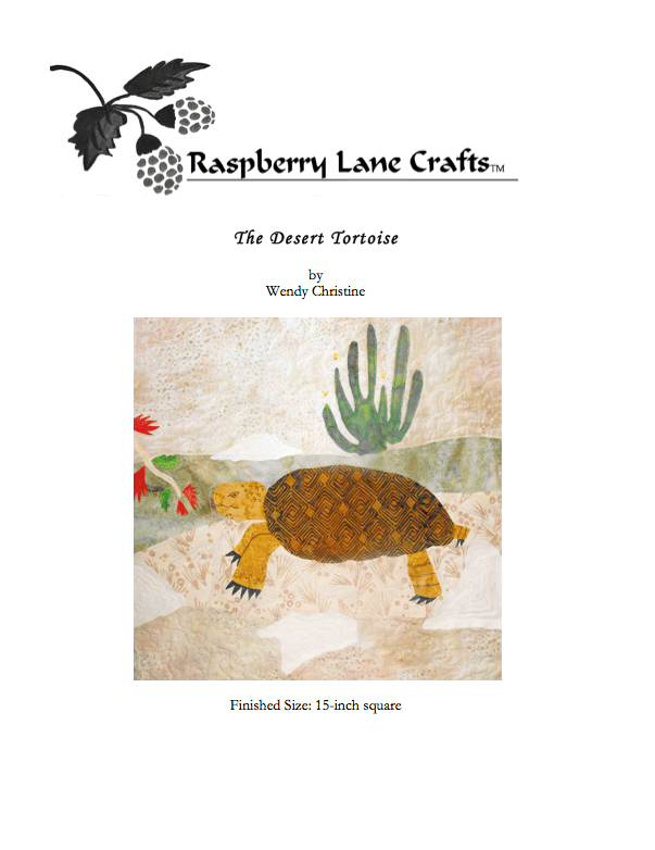 The Desert Tortoise Quilt Pattern Download - Raspberry Lane Crafts