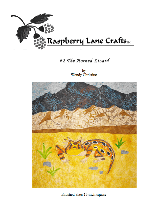 The Horned Lizard Quilt Pattern Download - Raspberry Lane Crafts