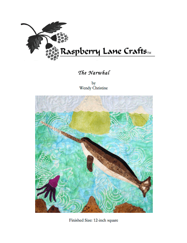 The Narwhal Quilt Pattern Download - Raspberry Lane Crafts