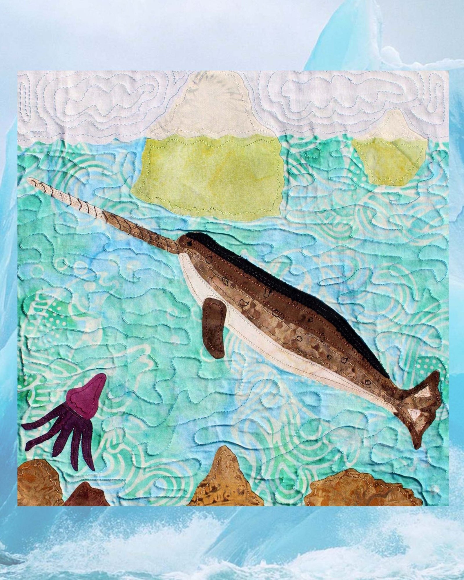 The Narwhal Quilt Pattern Download - Raspberry Lane Crafts