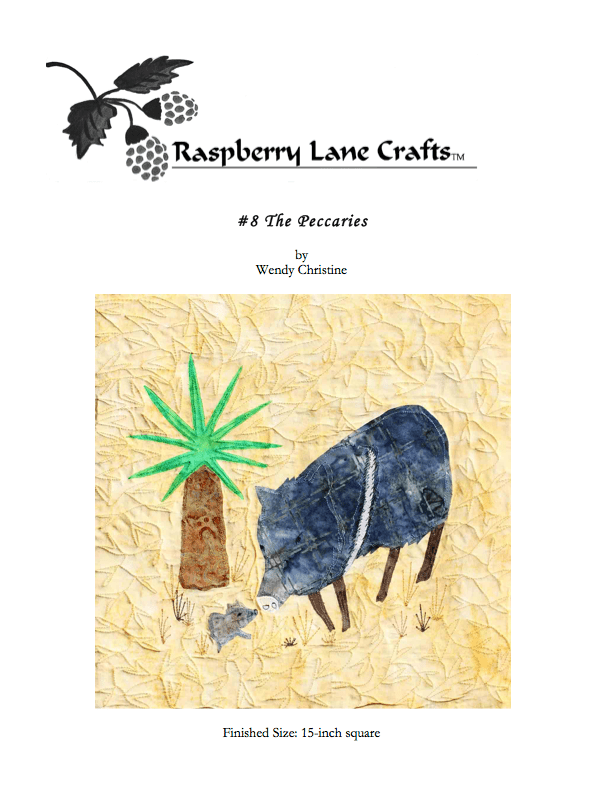 The Peccaries Quilt Pattern Download - Raspberry Lane Crafts
