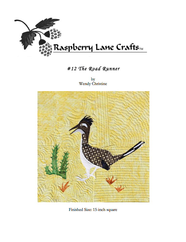 The Road Runner Quilt Pattern Download - Raspberry Lane Crafts