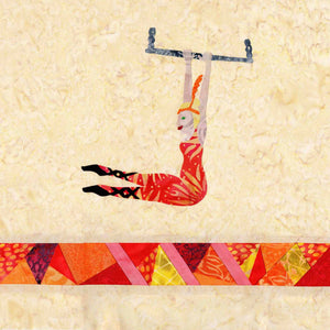 Trapeze Artist with Stained Glass Quilt Pattern Download - Raspberry Lane Crafts
