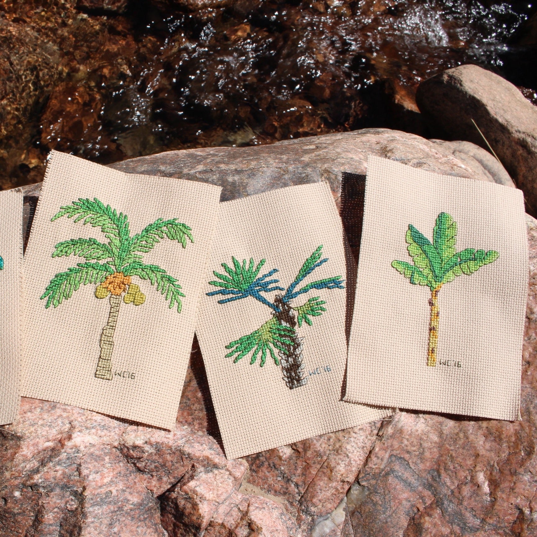 Tropical Palm Tree Cross Stitch Pattern Download - Raspberry Lane Crafts