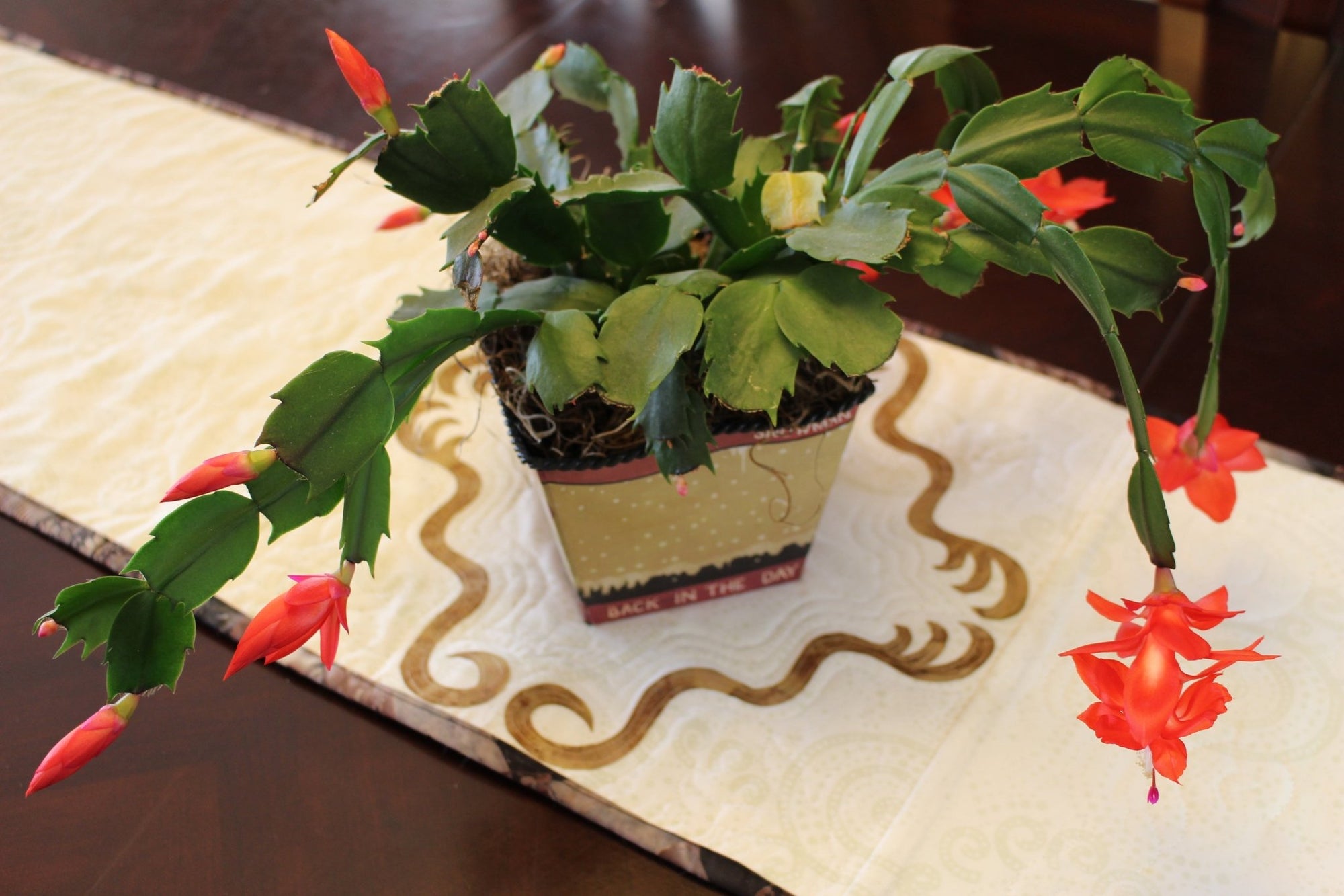 Turkey and Apples Table Runner Quilt Pattern Download - Raspberry Lane Crafts