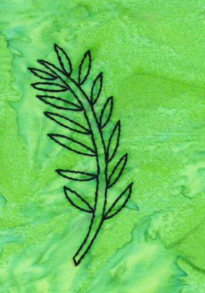 Verdant Leaves Embroidery Pattern Download - Raspberry Lane Crafts