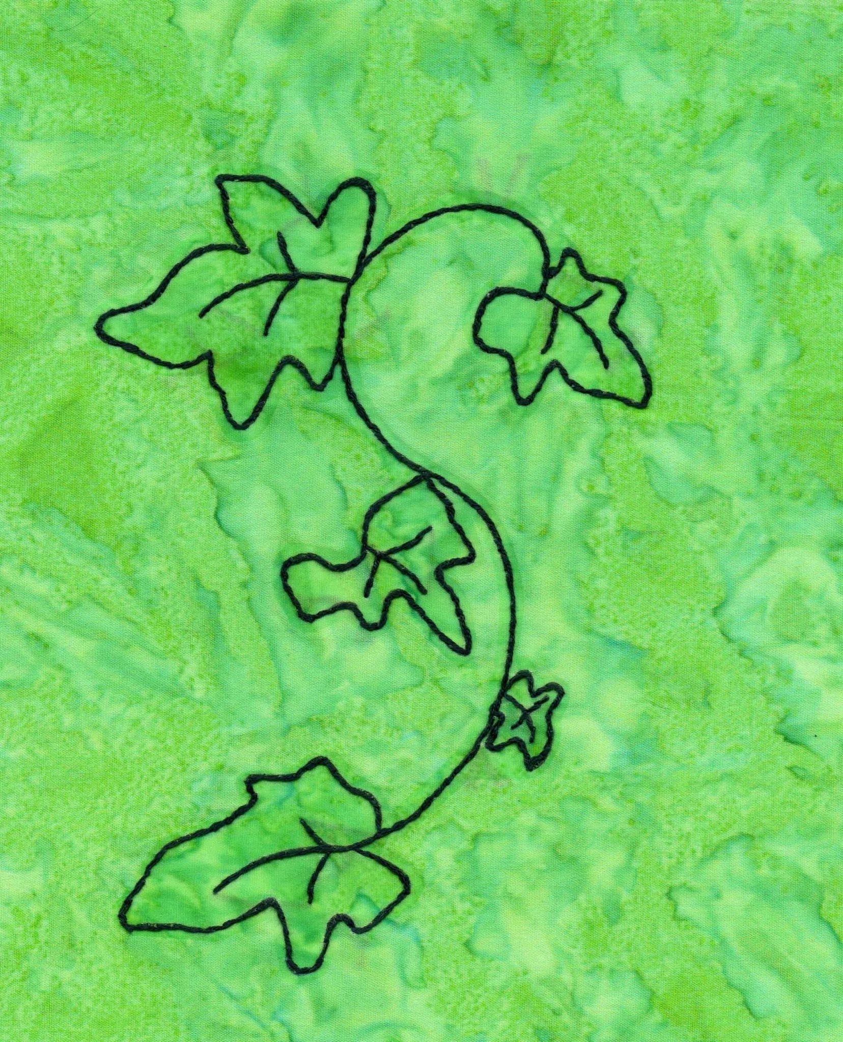 Verdant Leaves Embroidery Pattern Download - Raspberry Lane Crafts