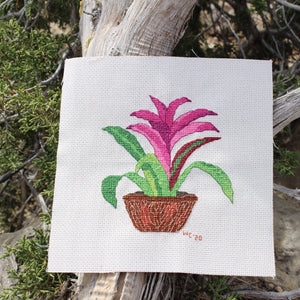 Voodoo Doll Bromeliad Cross Stitch Pattern Download - Raspberry Lane Crafts